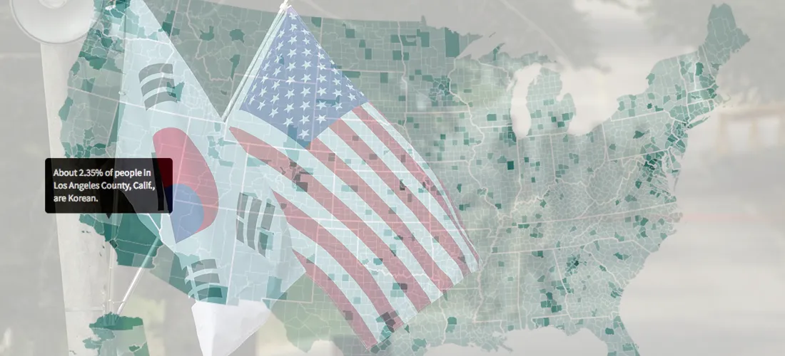 Mapping the United States' Korean Population