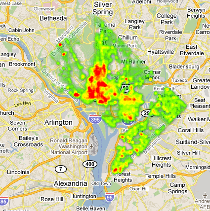 D.C. Crime Heat Map