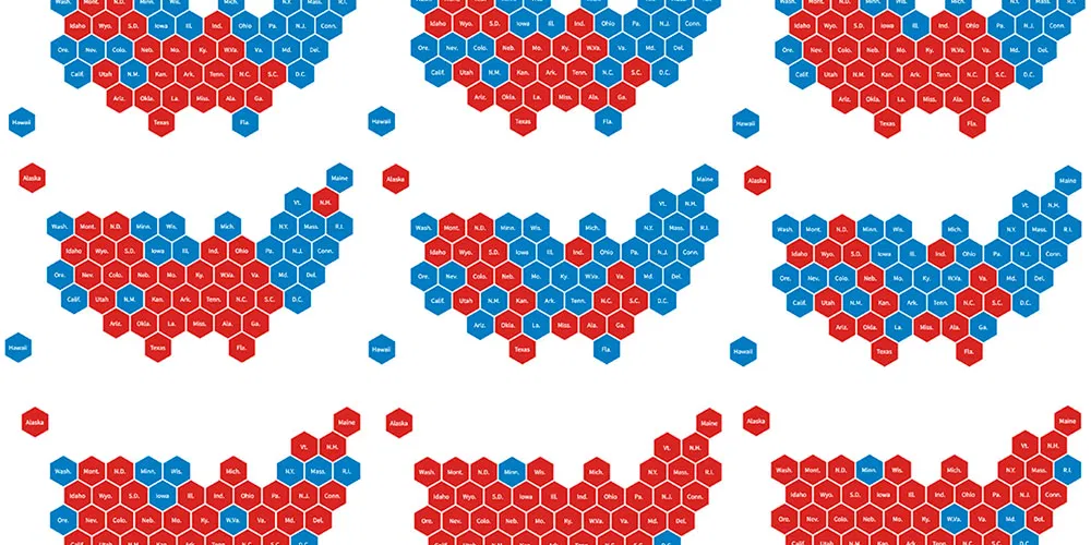 Let's Tess(t)ellate: The Electoral College in Tile Grid Maps, 1980-2012
