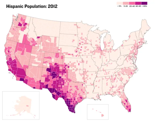 Mapping 'Majority Minority' Counties